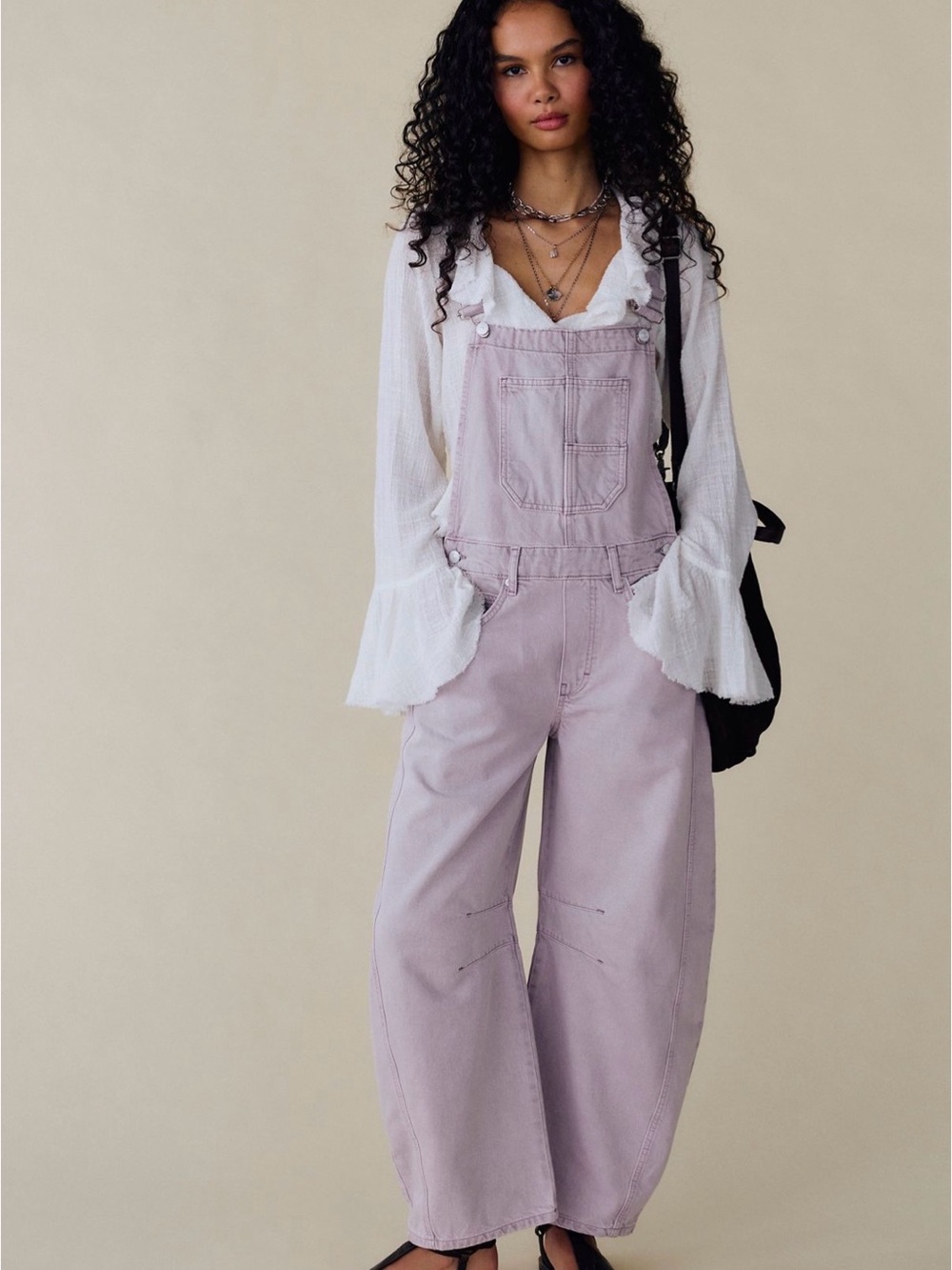 Free people | We The Free Good Luck Barrel Overalls | Size M